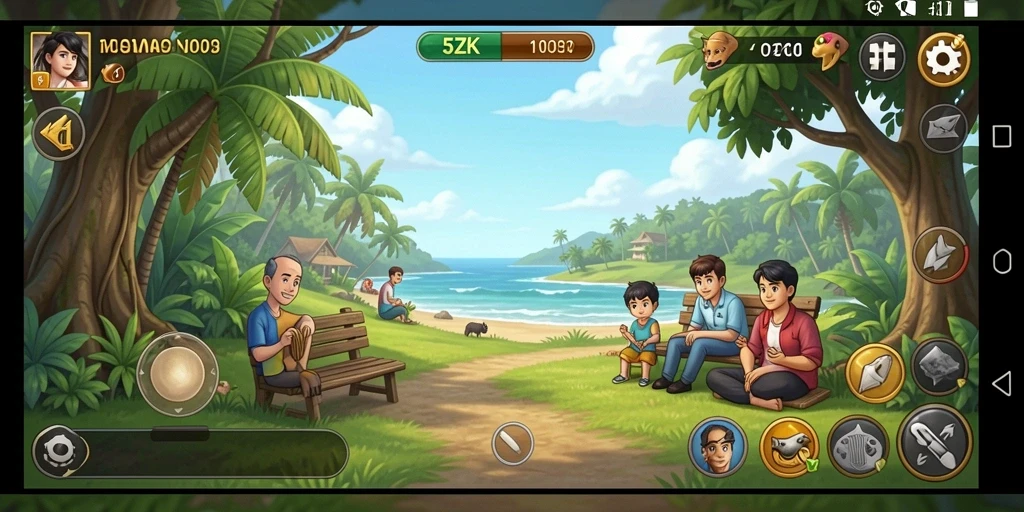 Tampilan dinamis gameplay 5ZK dengan tantangan santai.