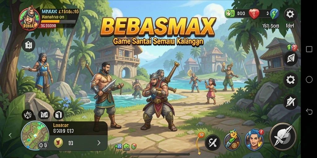 Tampilan gameplay seru dan menantang di BEBASMAX.