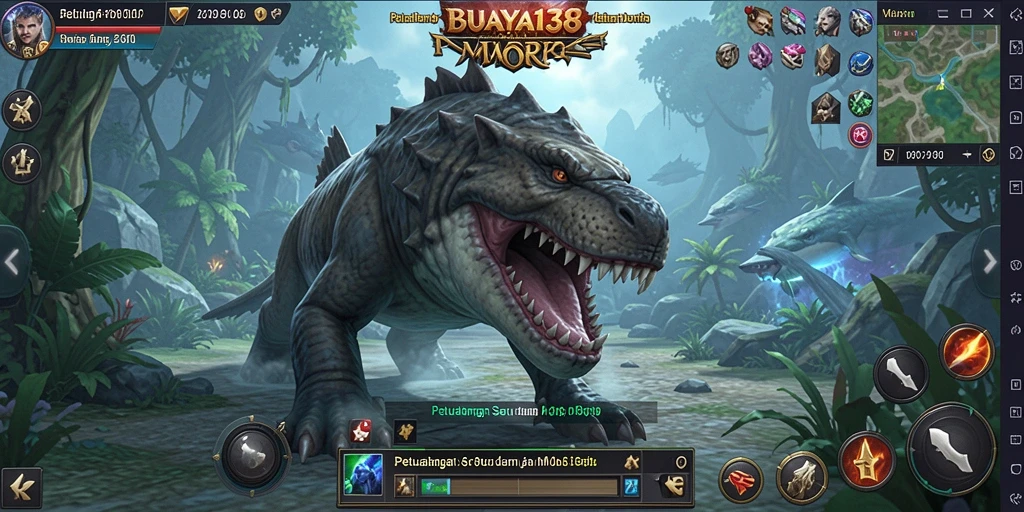 Tampilan gameplay épik menghadirkan petualangan seru di BUAYA138.
