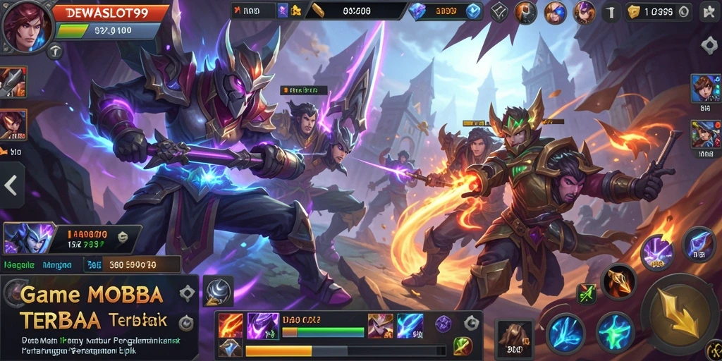 Tampilan gameplay seru di DEWASLOT99 dengan pertarungan karakter bertarung.