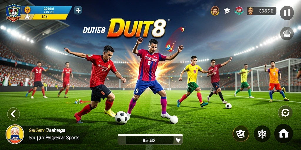 Gameplay seru DUIT8 yang menggugah semangat olahraga.