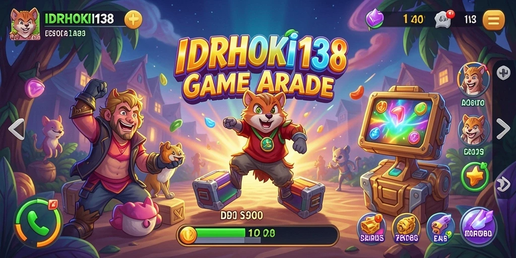Screenshot gameplay IDRHOKI138 yang seru dan penuh warna.