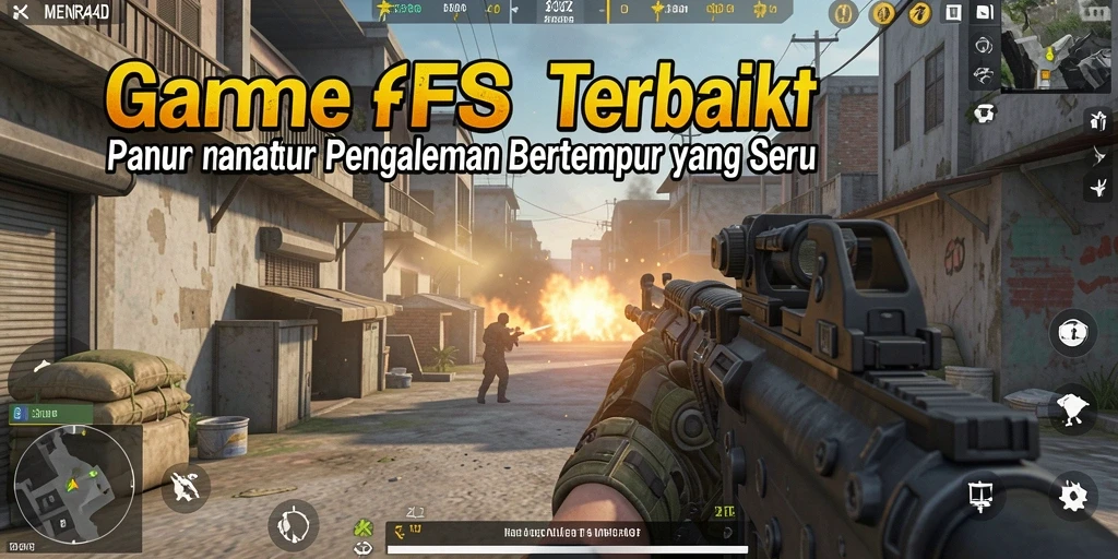 Tangkapan layar dari aksi gameplay intens di MENARA4D.