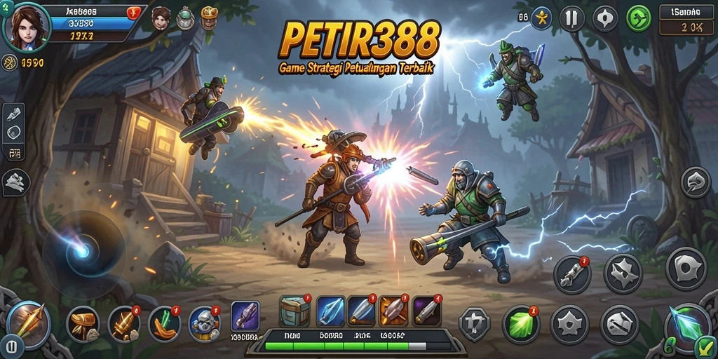 Tampilan gameplay menarik dari PETIR388 dengan elemen strategi.
