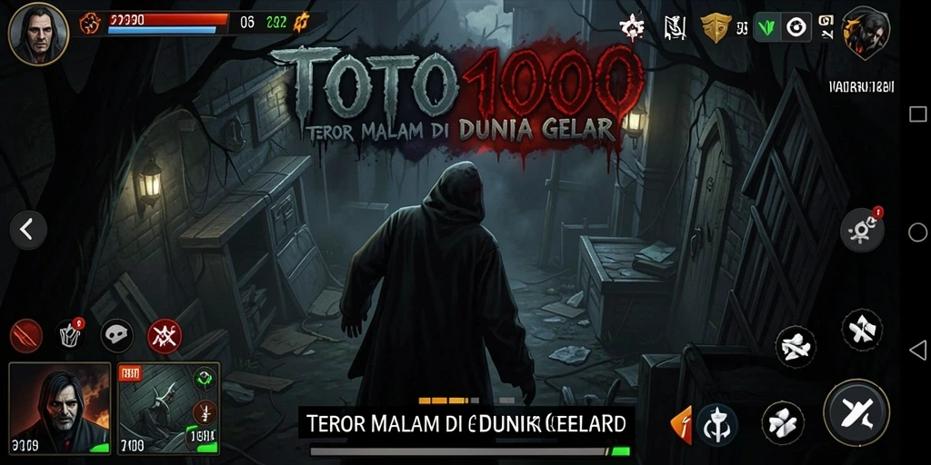 Gameplay TOTO1000 dengan atmosfer horor yang menakutkan.