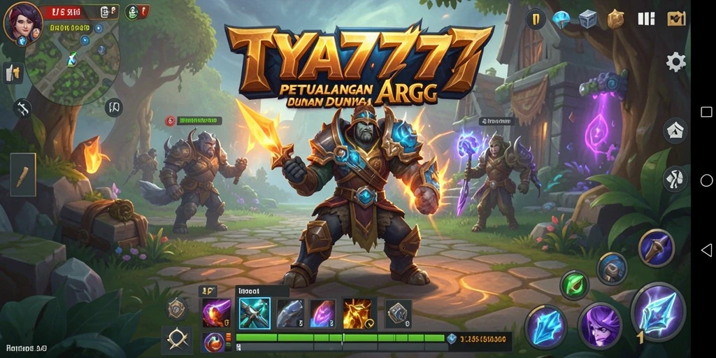 Screenshot permainan ARPG TYA777 yang seru dan mendebarkan.